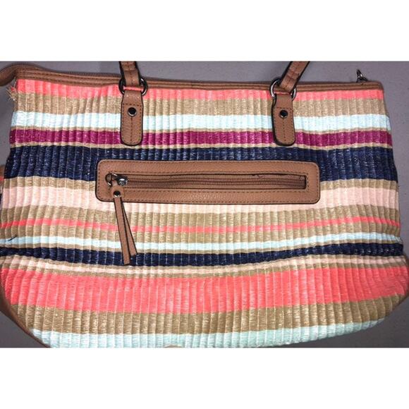 Rosetti multicolor Striped Handbag GUC - Picture 2 of 9